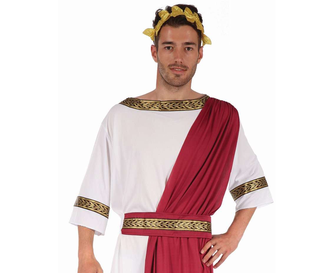 Role play-set for adult Greek King (robe, belt, hairband), one size